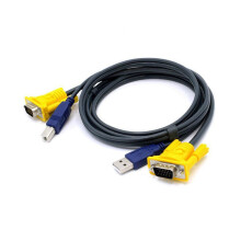 KVM Switch 2/4Port USB VGA KVM Switcher 1080P Output For Office And Gaming 1.5m Cable