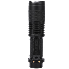 Ultrahelle taktische Mini-Taschenlampe, einstellbarer Fokus, rote LED mit verstellbarer Linse, hochwertiges Gehäuse aus Aluminiumlegierung für