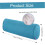 Soft Supportive Round Neck Pillow with Washable Cover  Blue 4