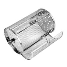 Rotating grill basket for electric oven, rotatable grilling tool for vegetables and meat, versatile, heat distribution