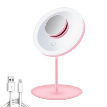 Solution de maquillage professionnelle, miroir de maquillage lumineux avec luminosité réglable et rotation libre à 45 degrés, conçu pour les
