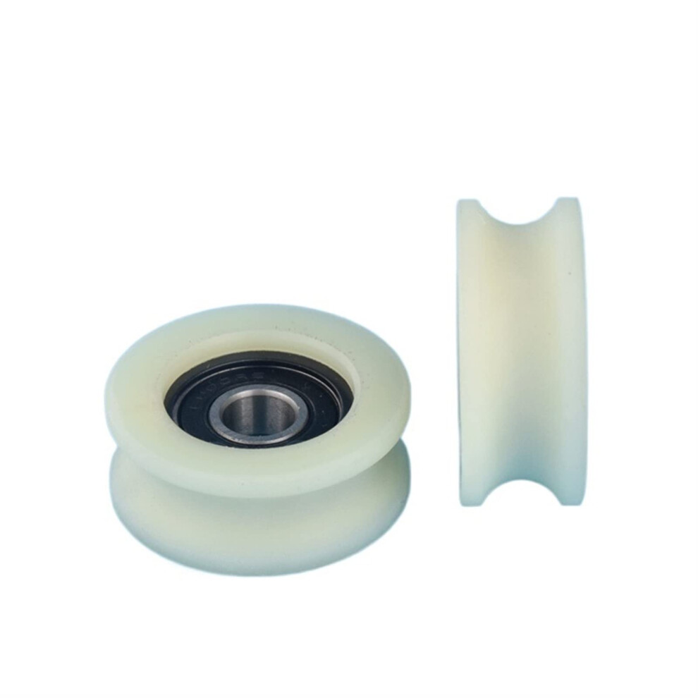 U Groove Circlip Embedded With 6000 Bearing Lifting Wheel, Roller Concave Wheel And Nylon Wrapped Pulley, U10x41x17mm 9001264288037