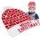 Gestrickte Beanie Bunte Licht Party Urlaub 7