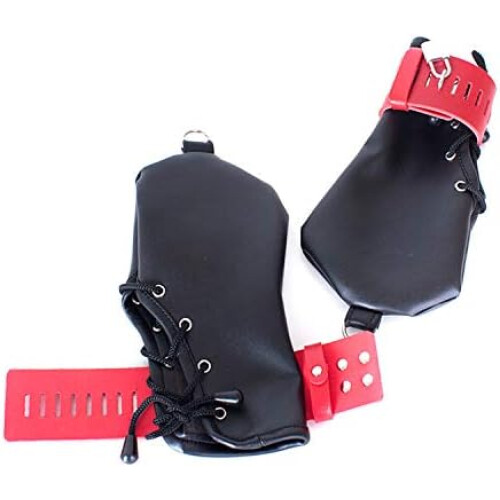 Soft Leather Handcuffs Adjustable BDSM Restraints for Couples Bondage 1