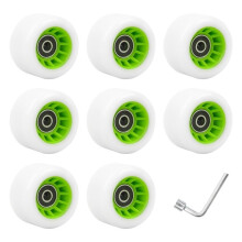 Skateboard Wheel With Bearings Double Row Quad Skate Wheel Set 92A Durometer Replacement Wheel For Roller Skates