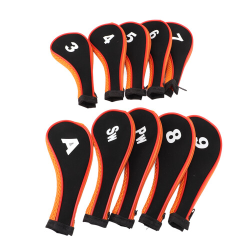 10-teiliges Golf-Eisen-Kopfhauben-Set mit 2