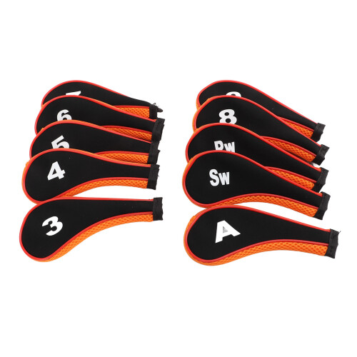 10-teiliges Golf-Eisen-Kopfhauben-Set mit 1