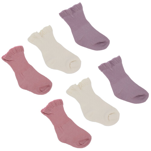 3 Paar Baumwollsocken für Kleinkinder, weich, 2