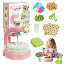 Fabric flowers, creative toy for flower designing  Educational craft kit for ages 4 and up.