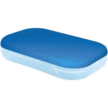 Capa protetora UV para piscinas infantis de jardim. A película isolante mantém a água aquecida. O material de PVC durável garante longa vida