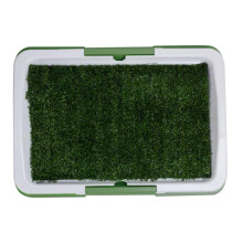 PIPI Dog Training Toilet Pad Puppy Potty Mat Splash Proof Artificial Grass Mat with Tray