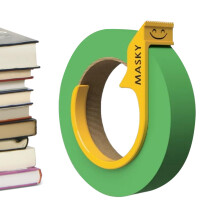 Adhesive tape dispenser, multifunctional, 3D, textured design, versatile use