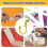 Adhesive tape dispenser, multifunctional, 3D, textured design, versatile use 4