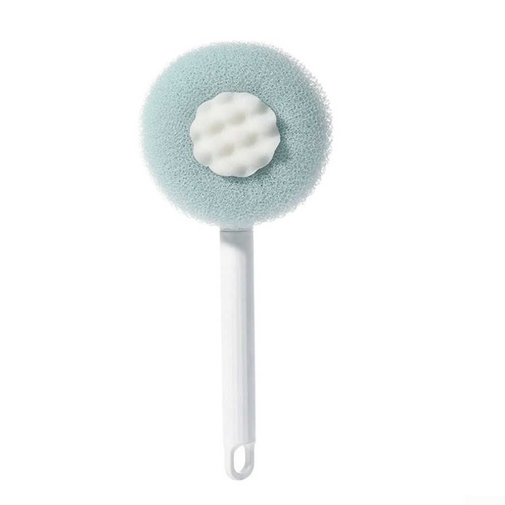 Blue Long Handle Bath Brush Retractable Design For Hardtoreach Areas