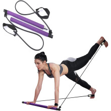 Draagbare yoga- en pilatesstick, complete lichaamstraining met verstelbare weerstandsbanden, handig in gebruik, ergonomisch ontwerp voor optimale