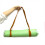 Ρυθμιζόμενος ιμάντας στήριξης στρώματος, εύκολος ιμάντας γιόγκα Cinch με πολλαπλές 5