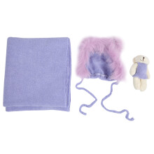 3Pcs Baby Fotografie Requisiten Hut Decke Wrap