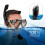 Aquatic Exploration, Quick Adjustment System Panoramic Wide View Mask, Bendable Snorkel Without Affecting Functionality Dry Snorkel Kit, For Snorkelin 5
