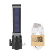 Wiederaufladbare Taschenlampe für Notfälle, Multifunktions-LED-Leuchte mit Rotlichtwarnfunktion, Inspektionslampe für Outdoor-Aktivitäten und
