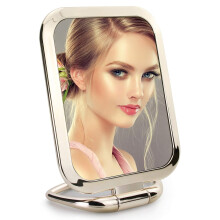 Espejo de mesa para maquillaje, reflejo natural y nítido gracias a su diseño elegante, ideal para colocar sobre una mesa, colgar en la pared o