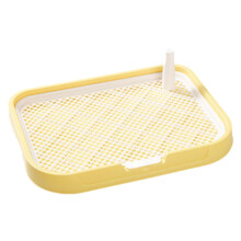 Dog Toilet Pee Pad Holder Dog Toilet Potty Tray Outdoor Puppy Rabbit Indoor Yellow