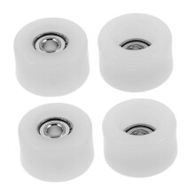 Deck Wheel Skateboard Bearings 4Pack Finger Skateboard Compatible White Sturdy Wheel Accessories