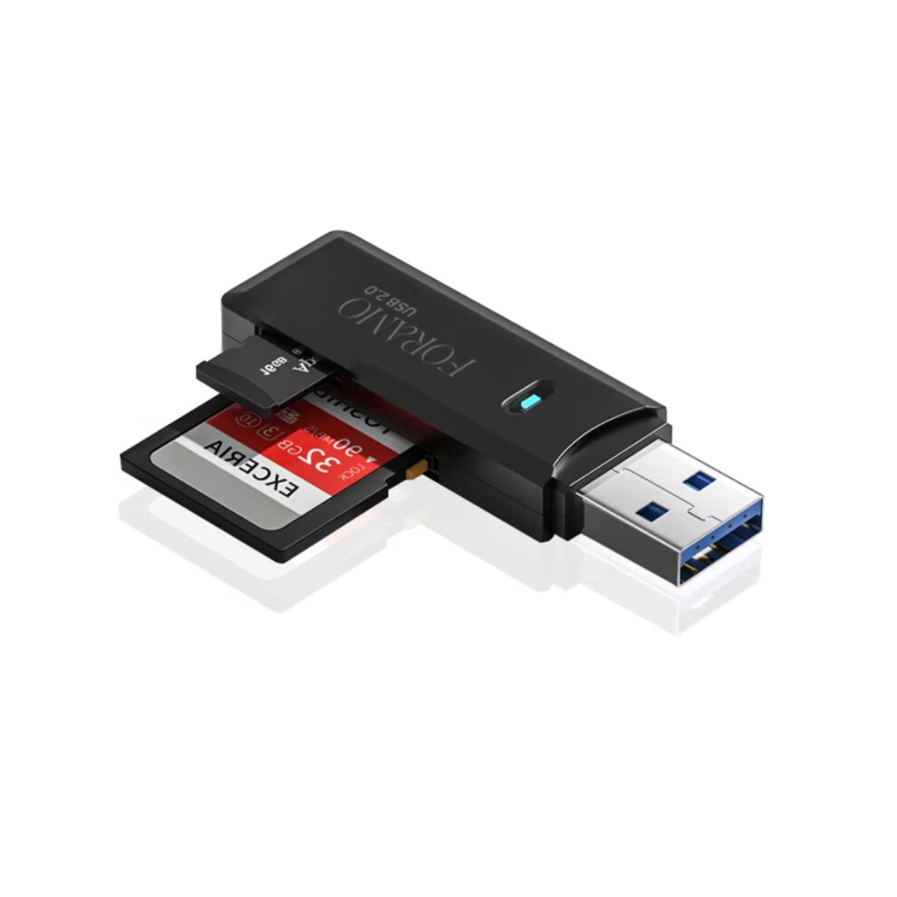 Card Reader Usb 2.0 Stick Card Reader Sdhc Sdxc Microsd Tf Adapter Memory Card ( Usb 2.0) Black 9001264290283