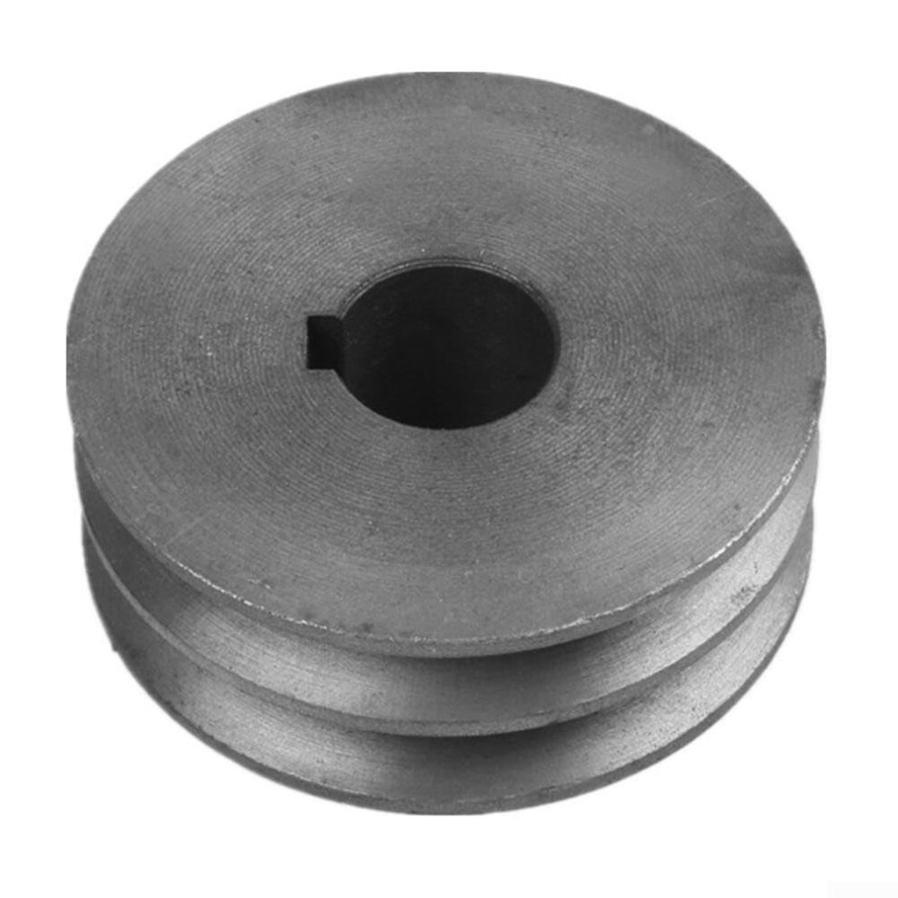 Cast Iron Doubles Groove Vbelt Pulley A Type, 64X30x24mm, Double Groove, Motor Drive Accessory For Mechanical Equipment 9119770136558