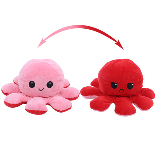 Oktopus-Plüschpuppe, wendbar, gefüllt, 2