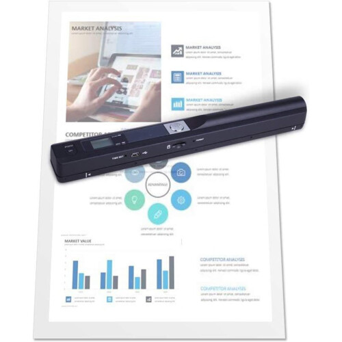 Portable Handheld Scanner HD 900 DPI for A4 Documents Images Texts Scanning via USB 2