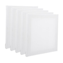 5 Piece Canvas Boards for Oil Painting White Cotton Linen Art Boards Wooden Base Easy to Use for Beginners and Artists