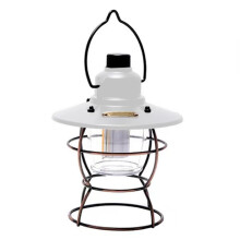 Draagbare powerbanklantaarn, oplaadbaar via USB, vintage retrostijl LED-campinglamp met natuurlijke lichtopbrengst en duurzame constructie voor op