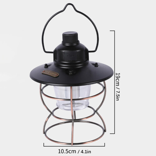 Φορητό Φανάρι Power Bank Επαναφορτιζόμενο USB Vintage Retro Στυλ LED Camping Light με Φυσική Φωτεινή 1