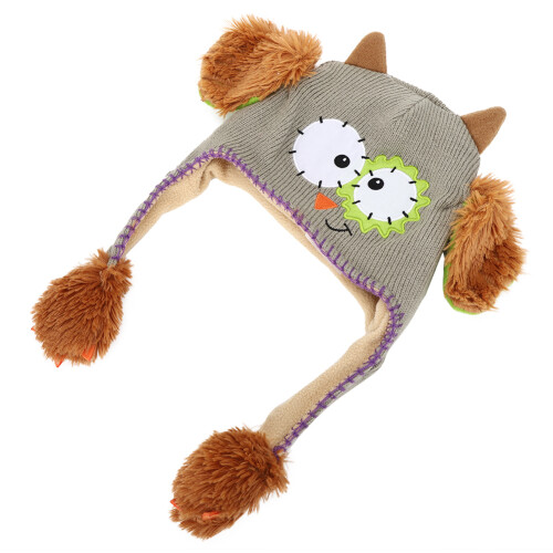 Strickwolle, süße Mütze, bewegliche Ohren, 1