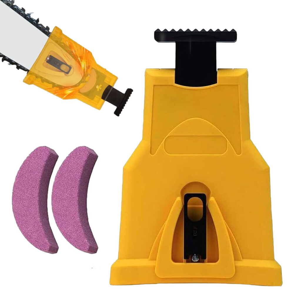 Chainsaw Sharpener Universal Electric With 2 Extra Whetstones Portable Teeth Sharpener For Chainsaws And Electric Saws