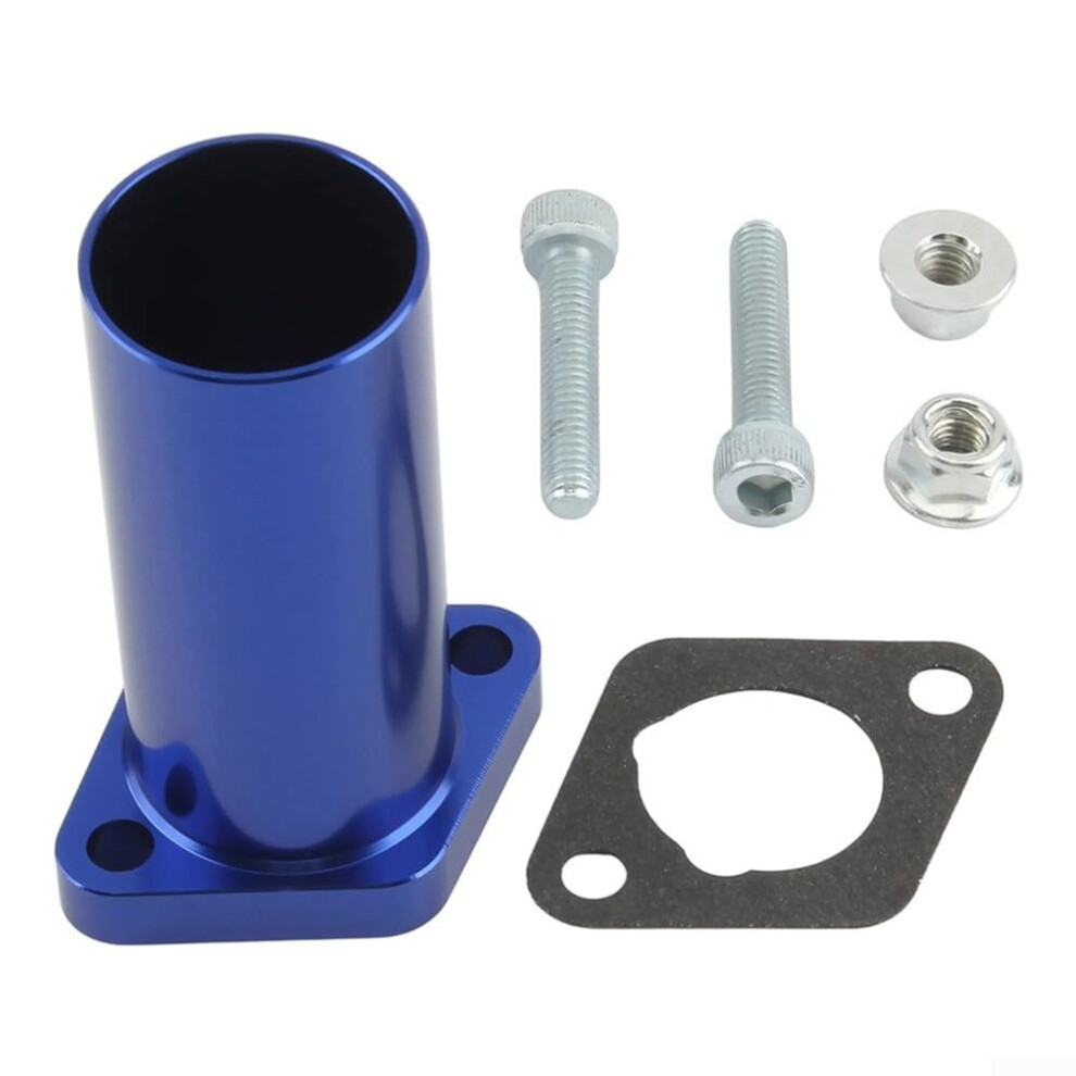 Motorcycle Carburetor Interface For Pipe Manifold For Dirt Bike Metal Construction Enhanced Airflow Blue 9001264291440