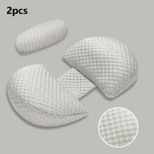 Pregnancy Oasis, Dual-Sided Support for Legs Back Knees, Portable Pregnancy Pillow with Cooling Cover, Adjustable Maternity Pillow for Uninterrupted S