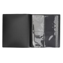 Estojo para armazenamento de cartas com páginas de bolso de alta transparência para exibição, folhas de dupla face com 4 bolsos, capacidade para