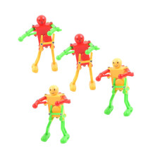 4 pieces of windup soldier ornaments, ABS material figurine toy dolls for children