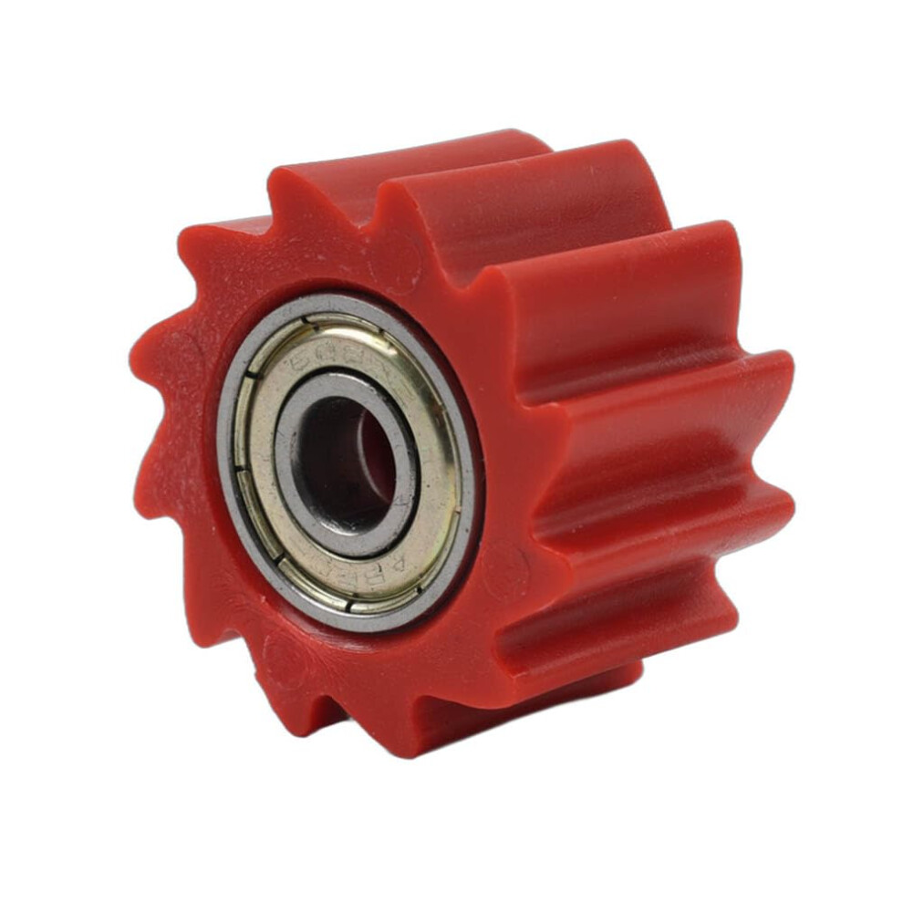 8Mm Drive Chain Wheel Guide Tensioner Roller Pulley Slider (C Type) For Most Motorcycles Atv Mini Bike Bearing Steel Red 9001264292980