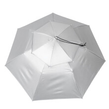 Hands Umbrella Sun Umbrellas for Rain Large Light Windproof UV Protection Blue Silver