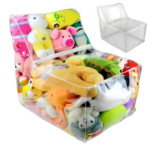 Stuffed Animal Storage Bean Bag Chair Waterproof Cover With Zipper Stuffable Toy Organizer For Kids Room Living Room