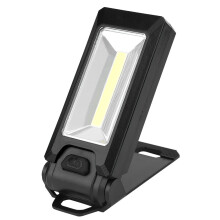 Lanterna de trabalho magnética com LED COB, base ajustável em 180 graus, ferramenta essencial para caminhadas noturnas, espeleologia e aventuras ao