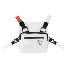 Bolsa de pecho para exteriores para hombre, equipo táctico utilitario con correas MOLLE, material de nailon ligero y duradero, tejido resistente al