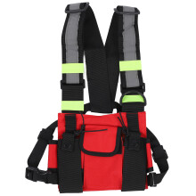 Brusttasche mit Walkie-Talkie-Ausrüstung, verstellbare Schultergurte, wasserdichte und strapazierfähige Nylon-Mehrzwecktasche, lange Lebensdauer,