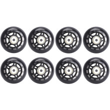 82A Inline Skate Wheels With Bearings 76mm 80mm Replacement Wheels For Indoor Outdoor Street Skating PU