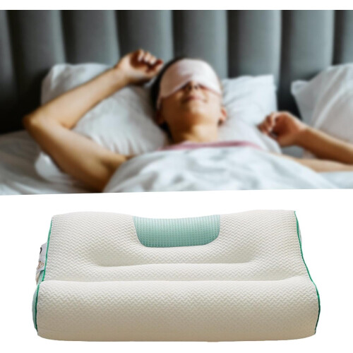 Neck pillow for neck support, soft pillow, comfortable sleep pillow, green 1