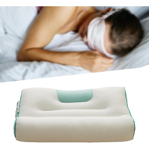 Neck pillow for neck support, soft pillow, comfortable sleep pillow, green 2