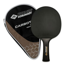 Raquette de Tennis de Table - Schildkröt - 758221 - 100% Carbone - Revêtement Liga QRC - Taille Unique