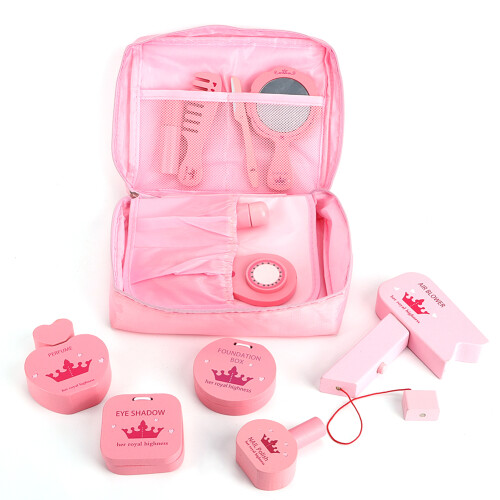 Baby Mädchen Make-Up Spielzeug Set Holz Simulation 1